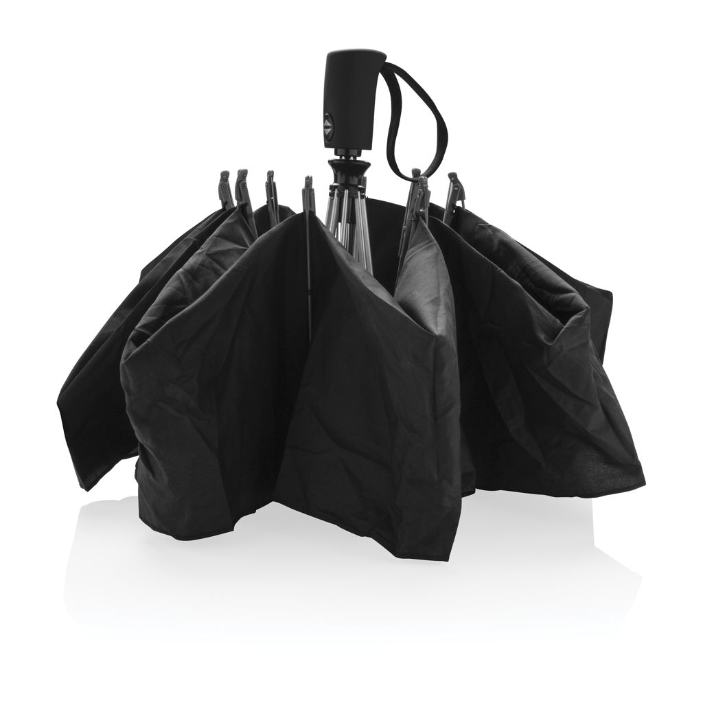 XDP850.46-1Swiss Peak AWARE™ 23_ faltbarer umgekehrter Regenschirm_ schwarz