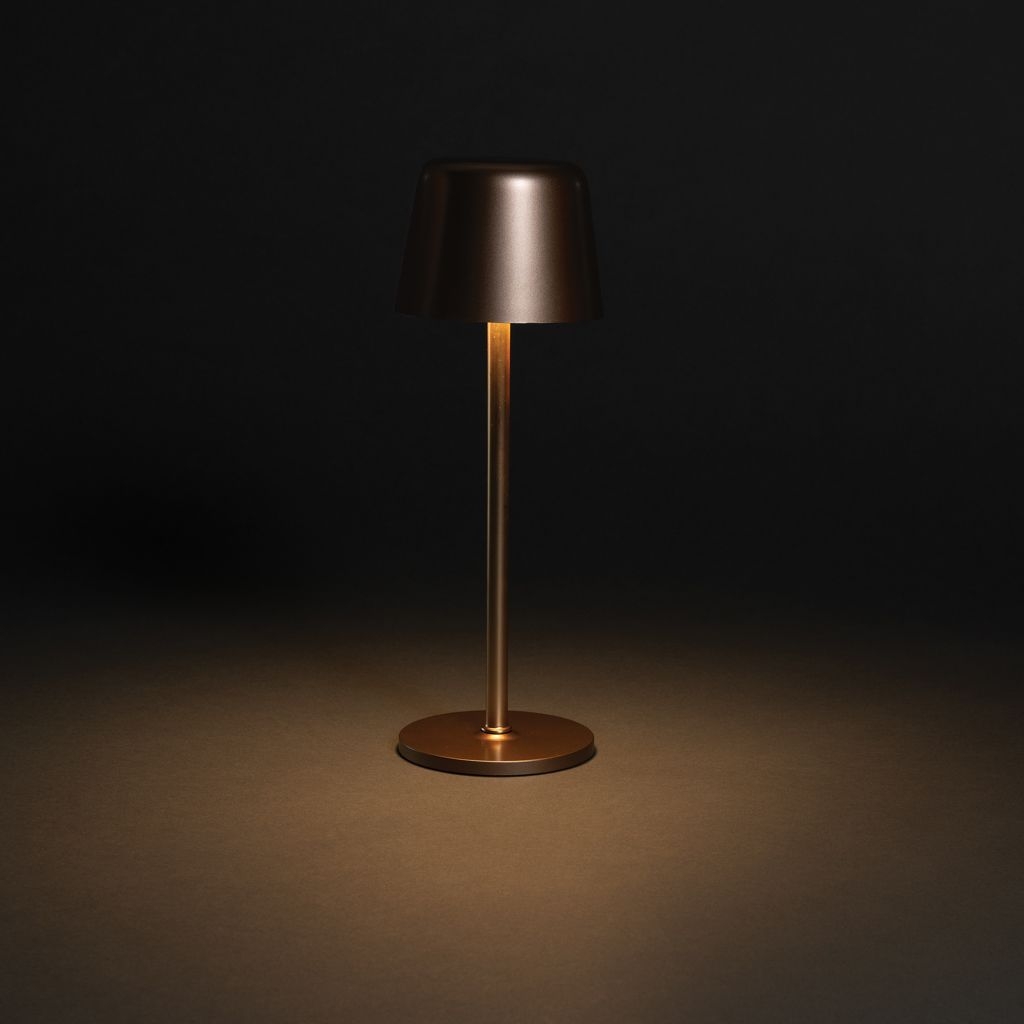 XDP513.97-32Zenic USB Tischleuchte aus RCS recyceltem Kunststoff_ Bronze