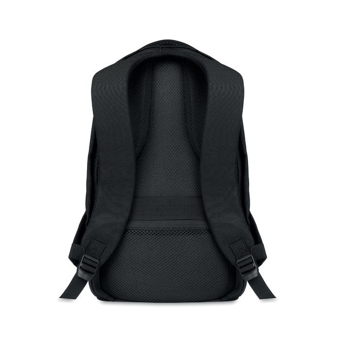 MO6157-03Munich Rucksack 600D RPET_ Schwarz