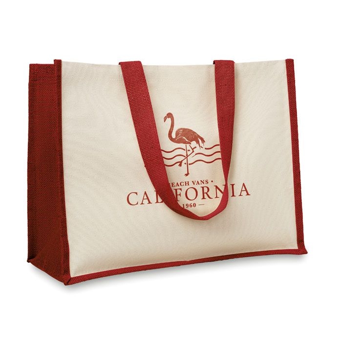 MO8967-05Campo De Fiori Jute_Canvas Shopper _ Rot