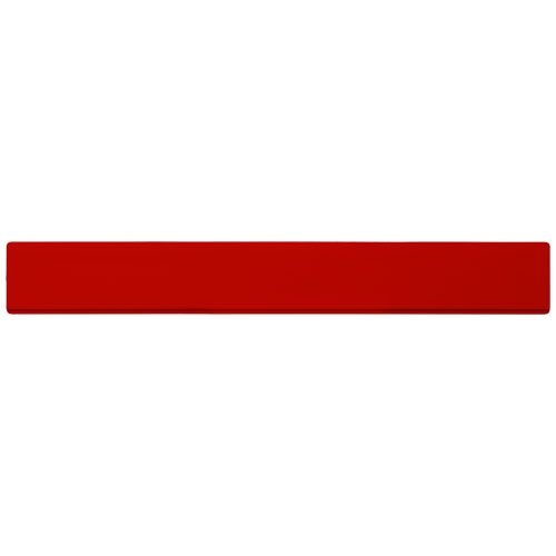 PF210468-3Refari 30 cm Lineal aus recyceltem Kunststoff_ rot