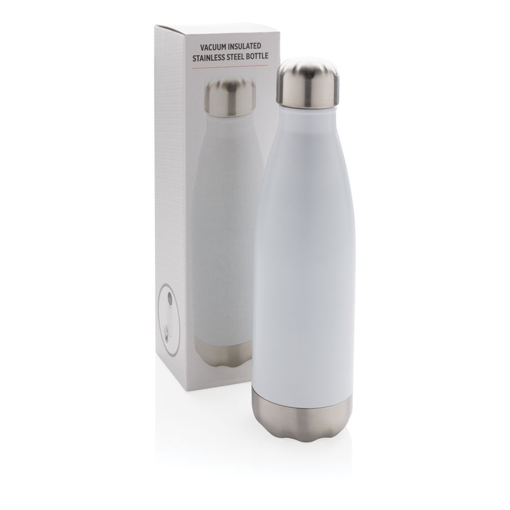 XDP436.49-3Vakuumisolierte Stainless Steel Flasche_ weiss