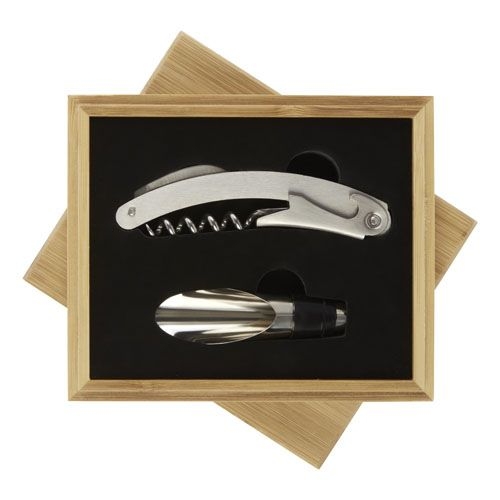 PF113148-1Merlou 2-teiliges Weinset_ natur_silber