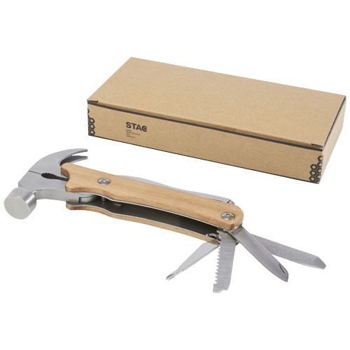 PF104537-1Bear Multifunktionswerkzeug Hammer mit 10 Funktionen_ holz