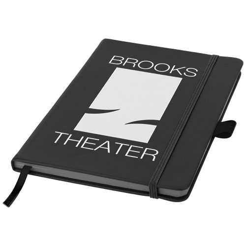 PF106907-1Colour-Edge A5 Hard Cover Notizbuch_ schwarz