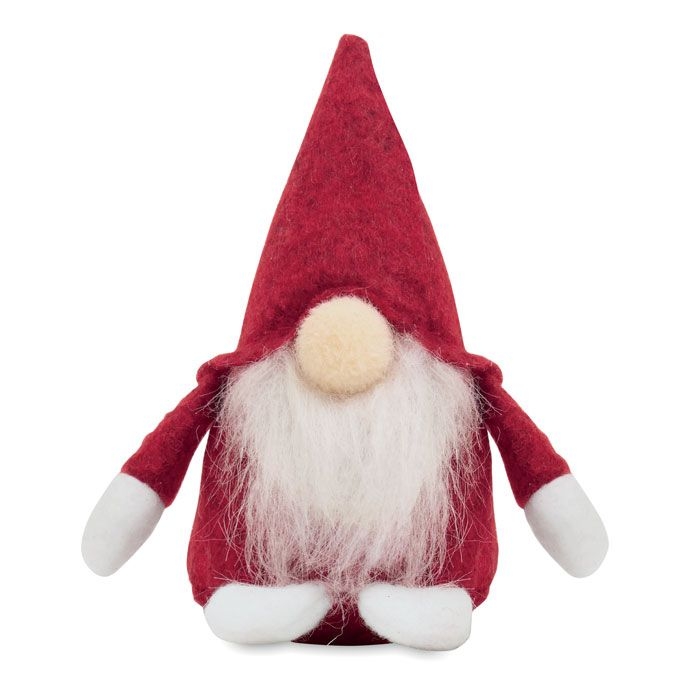 CX1589-05Frosty Dekorativer Filz-Wichtel_ rot