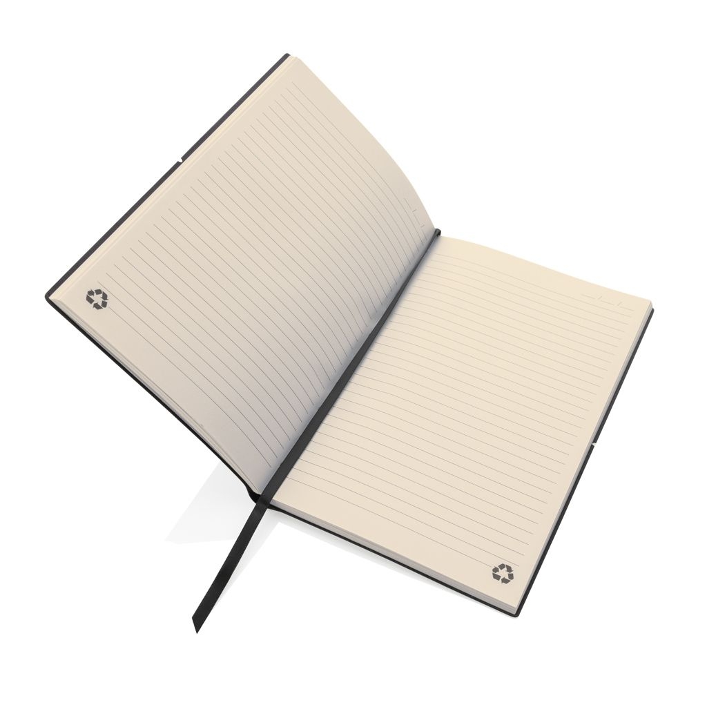 XDP772.21-2A5 Notizbuch aus GRS recyceltem Leder_ grau