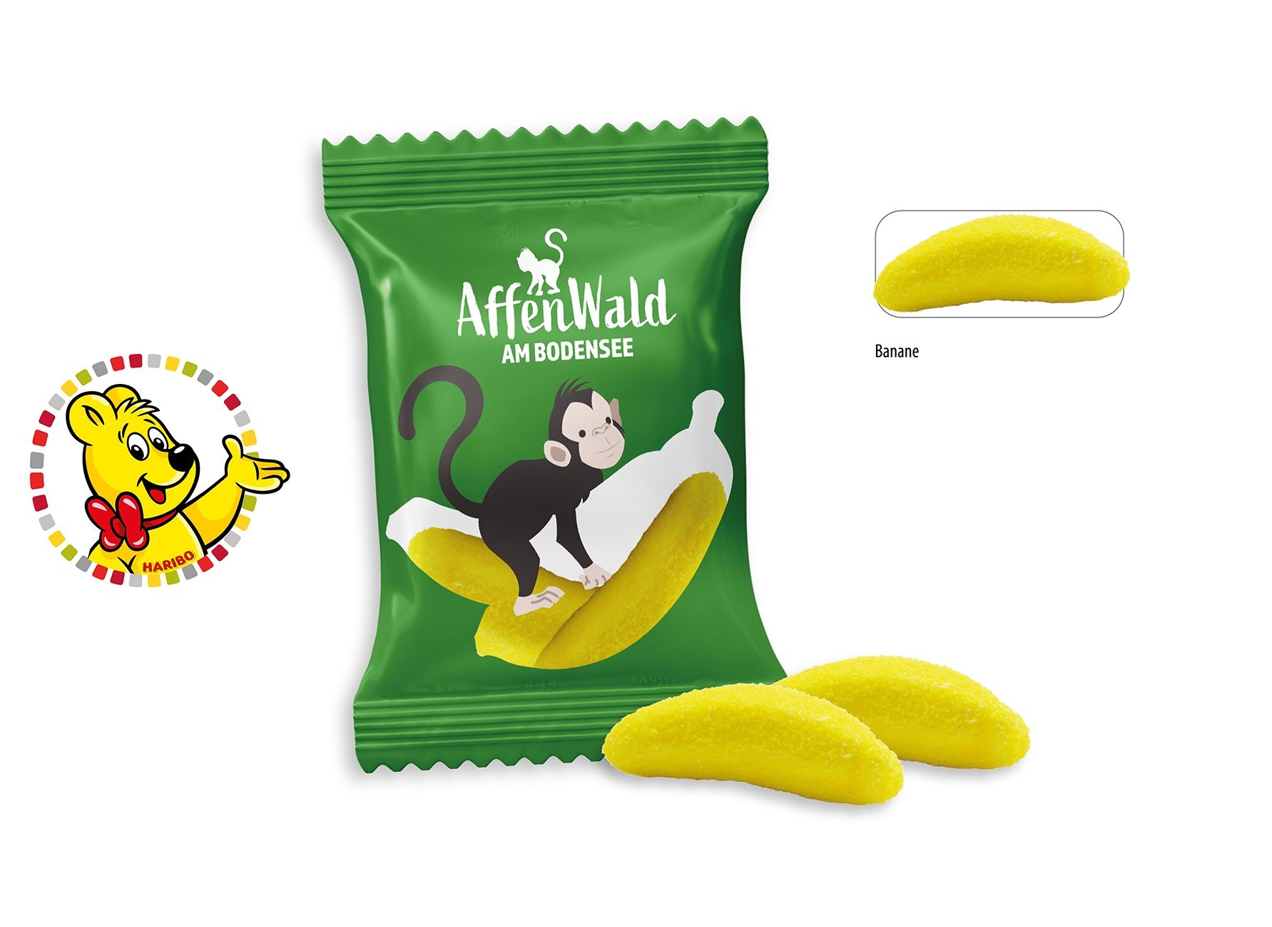 SW1008-2HARIBO Bananas Werbetuete_HARIBO Bananas_ Folie transparent SW1008-2HARIBO Bananas Werbetuete_HARIBO Bananas_ Folie transparent