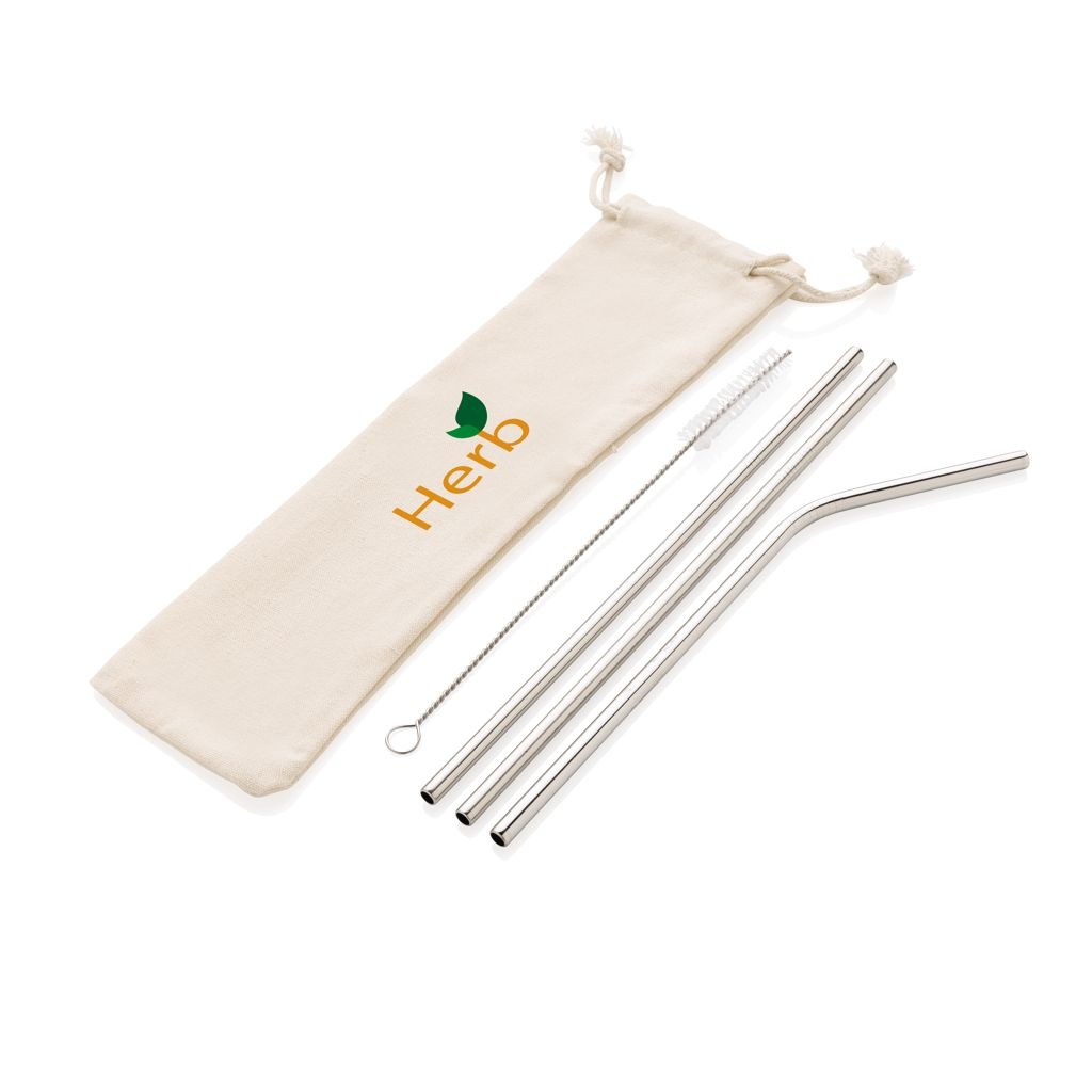 XDP269.57-23-teiliges Trinkhalm-Set aus Stainless Steel_ silber