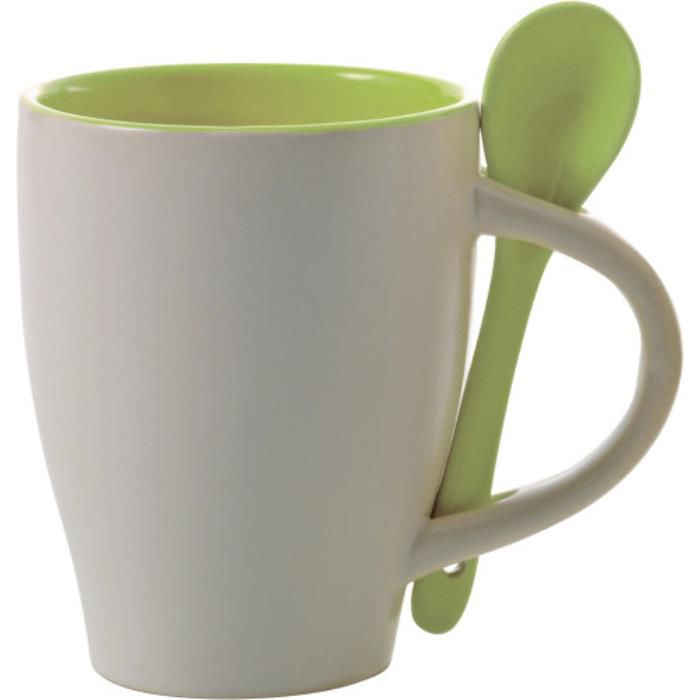 GI2855-19Becher aus Keramik Eduardo_ Limettengruen