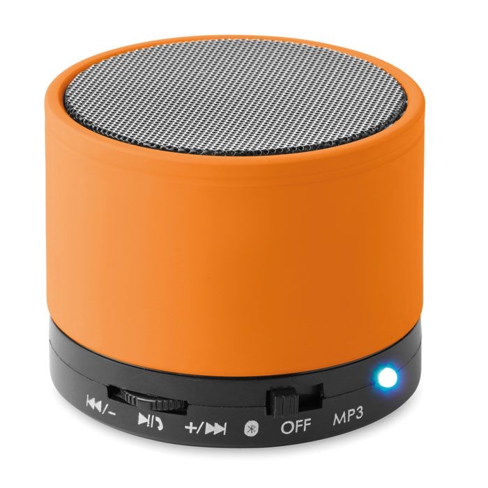 MO8726-10Round Bass Wireless Lautsprecher_ rund_ Orange MO8726-10Round Bass Wireless Lautsprecher_ rund_ Orange