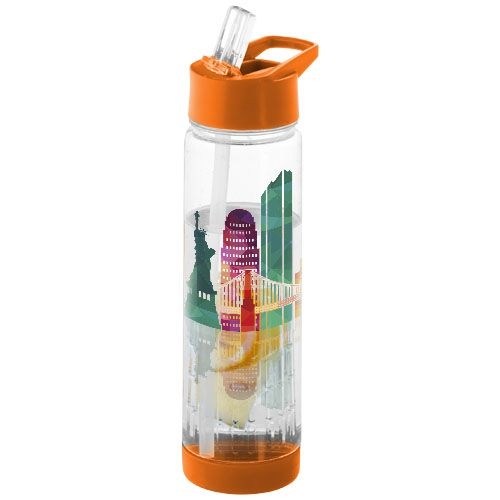 PF100314-7Tutti frutti 740 ml Tritan™ Sportflasche mit Infuser_ transparent_orange