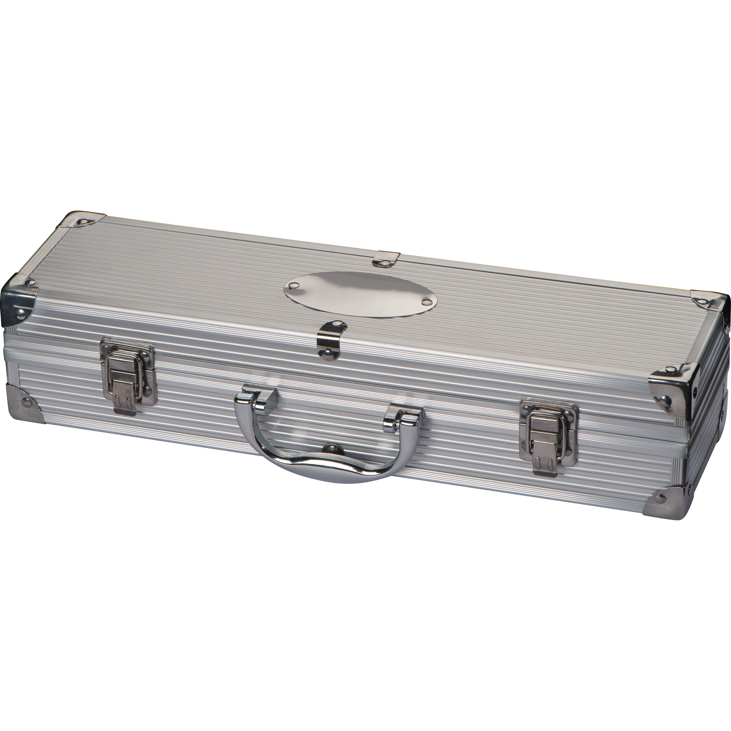 MA80648-07Grillkoffer aus Metall GAVIN_ silbergrau