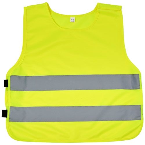 PF122023-1RFX™ Marie XS Sicherheitsweste mit Klettverschluss fuer Kinder von 7-12 Jahren_ neongelb