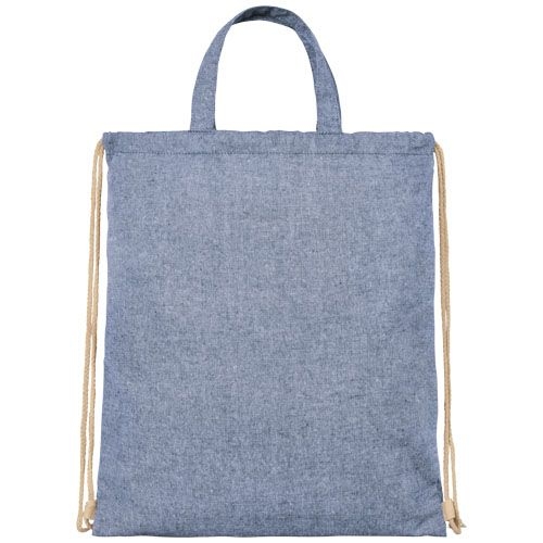 PF120460-3Pheebs 210 g_m² recycelter Turnbeutel 6L_ heather blau