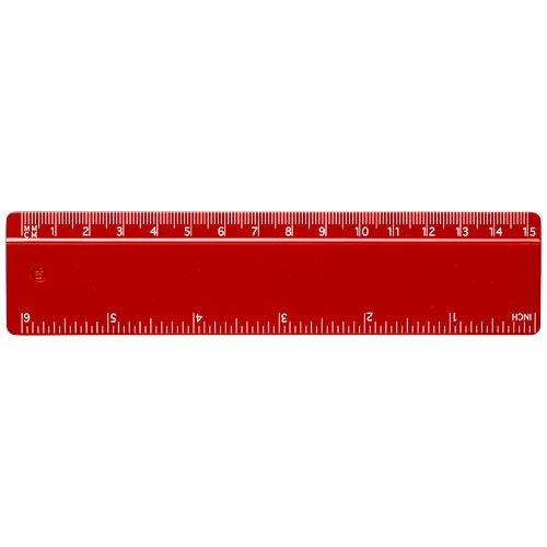 PF210536-5Renzo 15 cm Kunststofflineal_ rot