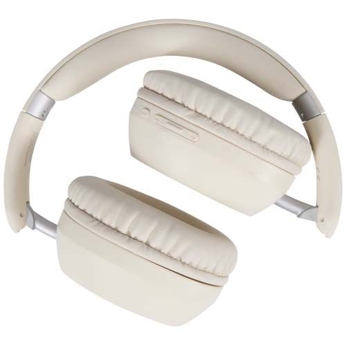 PF124473-1Hoggar Falltbare Over Ear Kopfhoerer mit ANC und ENC aus recyceltem Kunststoff_ weiss