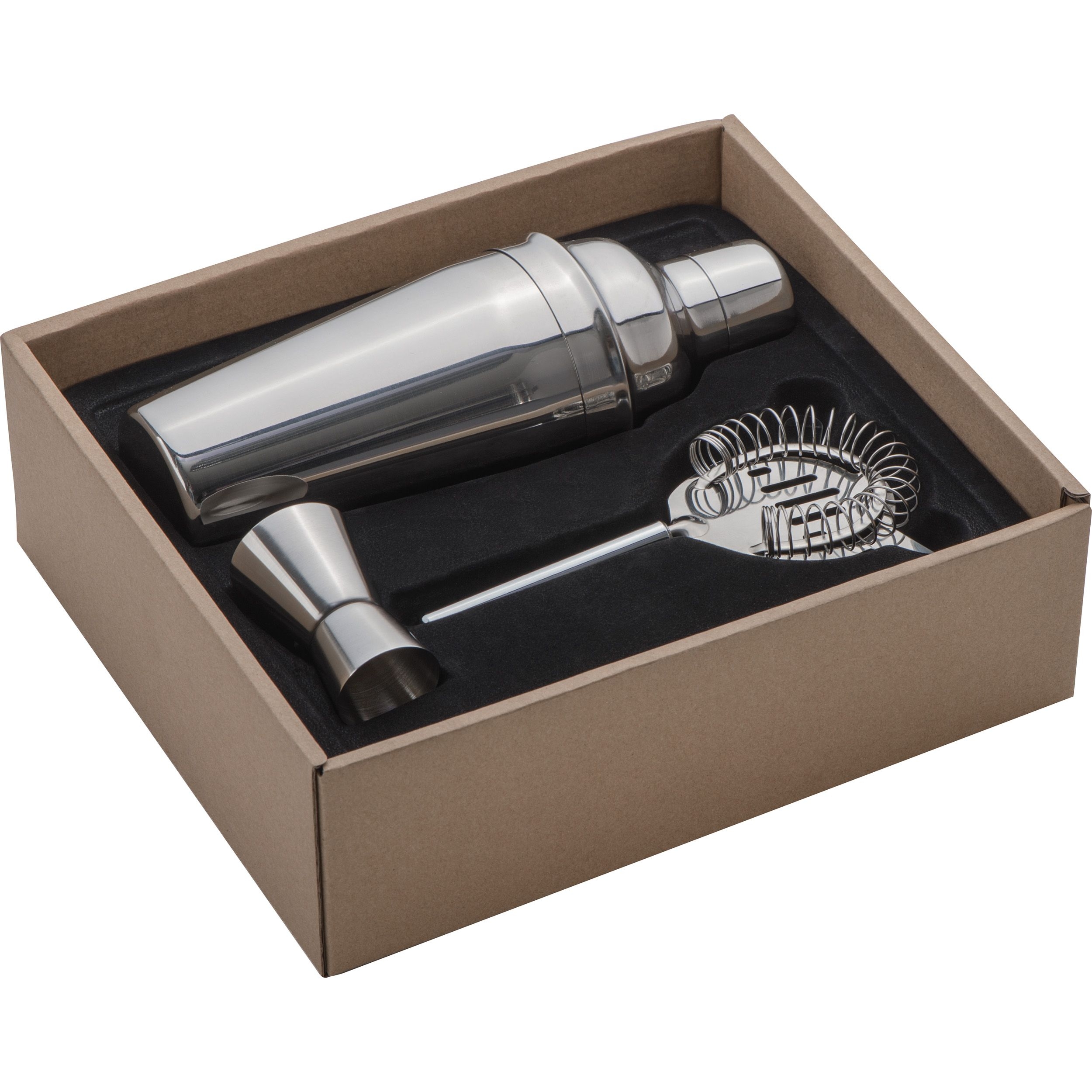 MA84021-07Cocktail Set 3 teilig_ silbergrau