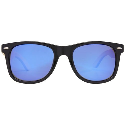 PF127001-1Taiyō verspiegelte polarisierte Sonnenbrille aus rPET_Bambus in Geschenkbox_ holz