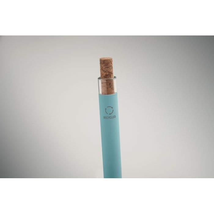 MO2652-66Bergamo _ Druckkugelschreiber recy. Alu_ babyblau