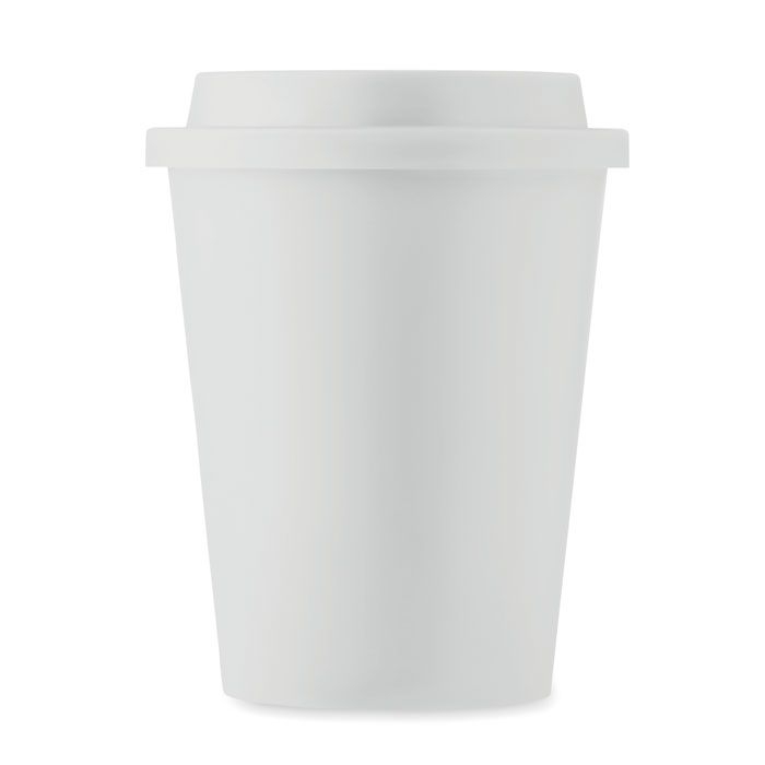 MO6583-06Sora Doppelwandiger Becher PP 300ml_ Weiss