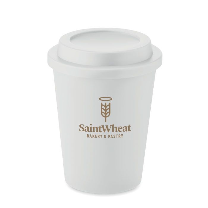 MO6583-06Sora Doppelwandiger Becher PP 300ml_ Weiss