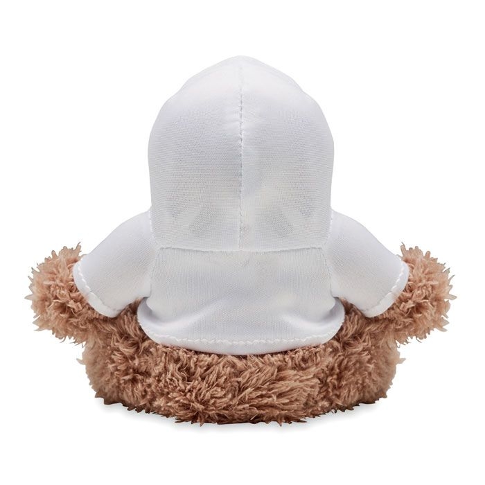 MO6737-06Lenny Pluesch-Affe mit Hoody_ Weiss
