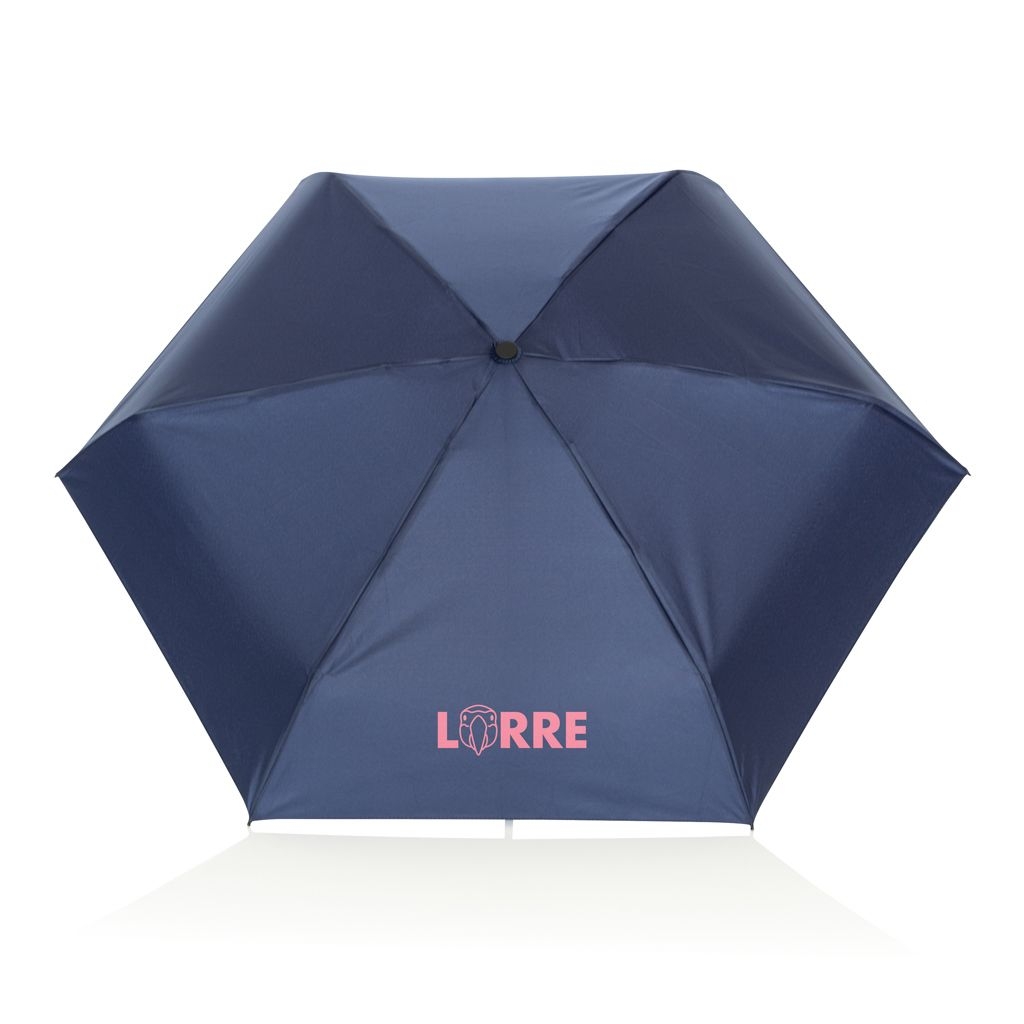 XDP850.74-2519_5“manueller Super-Mini-Schirm aus Aware™ rPET 190T Pongee_ navy blau