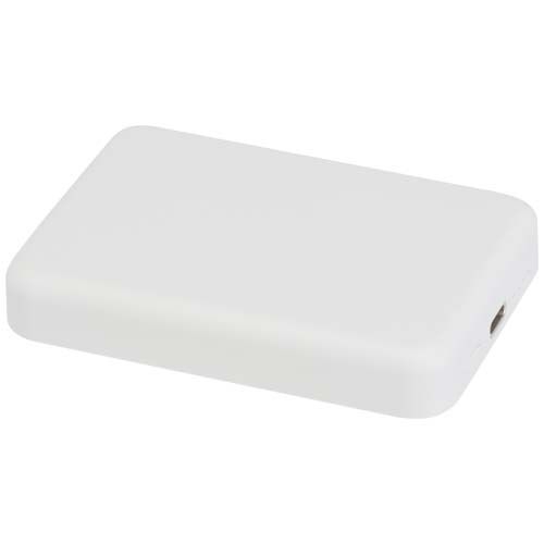 PF124441-1Acrab 15 W 5.000 mAh magnetische kabellose Powerbank mit 20 W PD aus recyceltem Kunststoff_ weiss