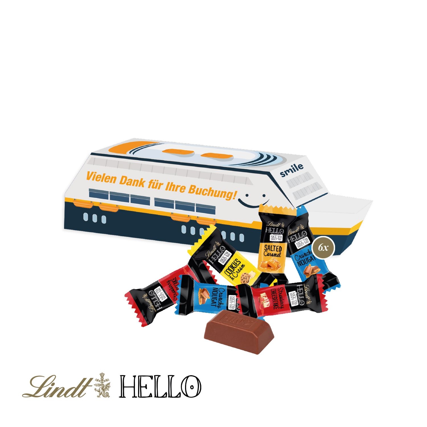 CD955953D Praesent _Schiff_ mit Lindt HELLO