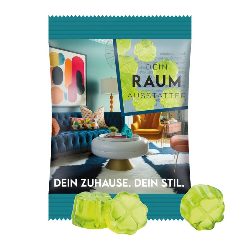 JG10062-22Minituete 15 g Trolli Fruchtgummi Standardformen_ Kleeblatt_ transparente Folie