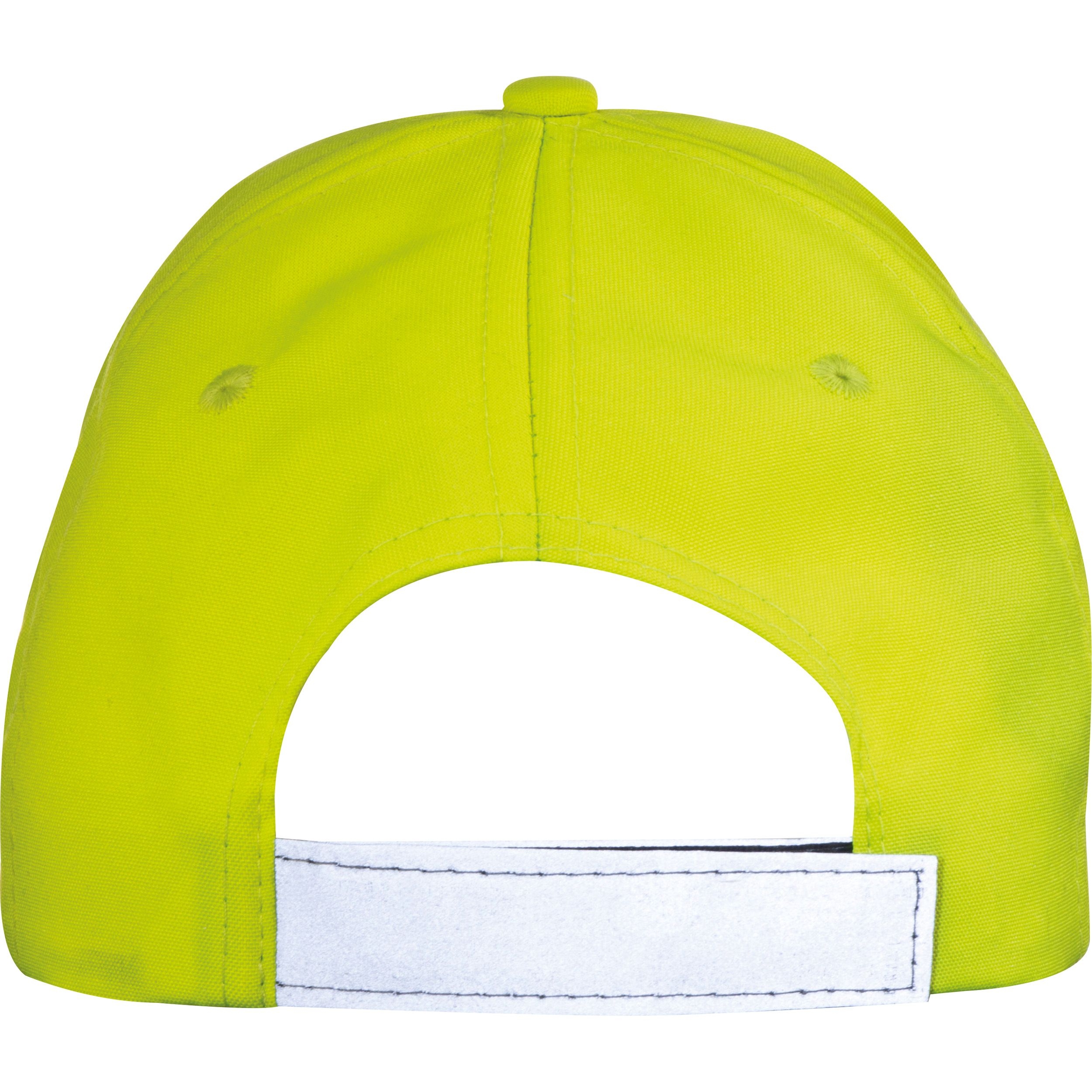 MA53397-086 Panel Baseballcap fuer Erwachsene aus Polyester mit reflektierender Borte_ gelb