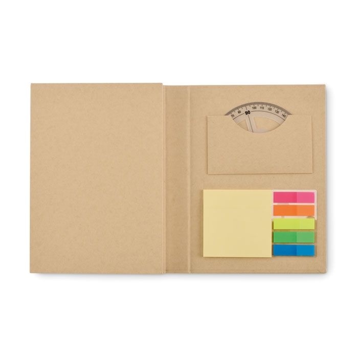 MO2526-13Cenote Schreibset mit Notizblock_ beige