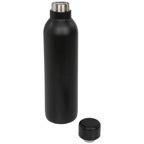 PF100549-1Thor 510 ml Kupfer-Vakuum Isolierflasche_ schwarz