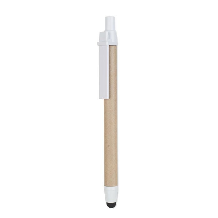 MO8089-06Recytouch Kugelschreiber mit Stylus _ Weiss