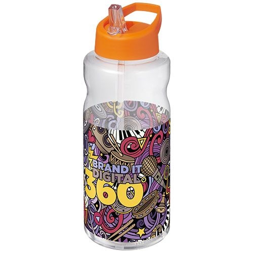 PF210176-3H2O Active® Big Base 1L Sportflasche mit Ausgussdeckel_ orange