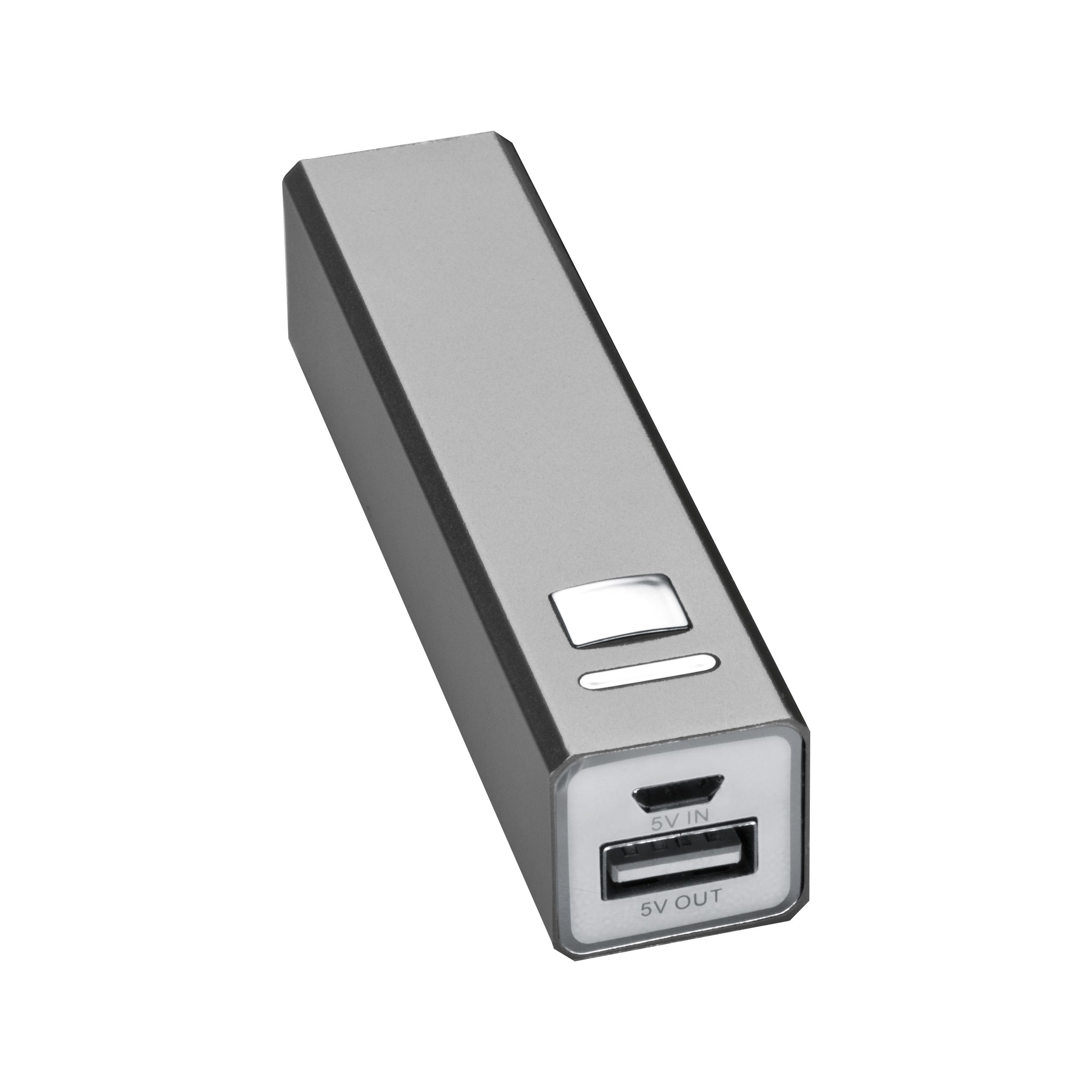 MA43029-07Powerbank 2_200 mAh aus Metall_ inkl. Ladekabel OLEG_ silbergrau