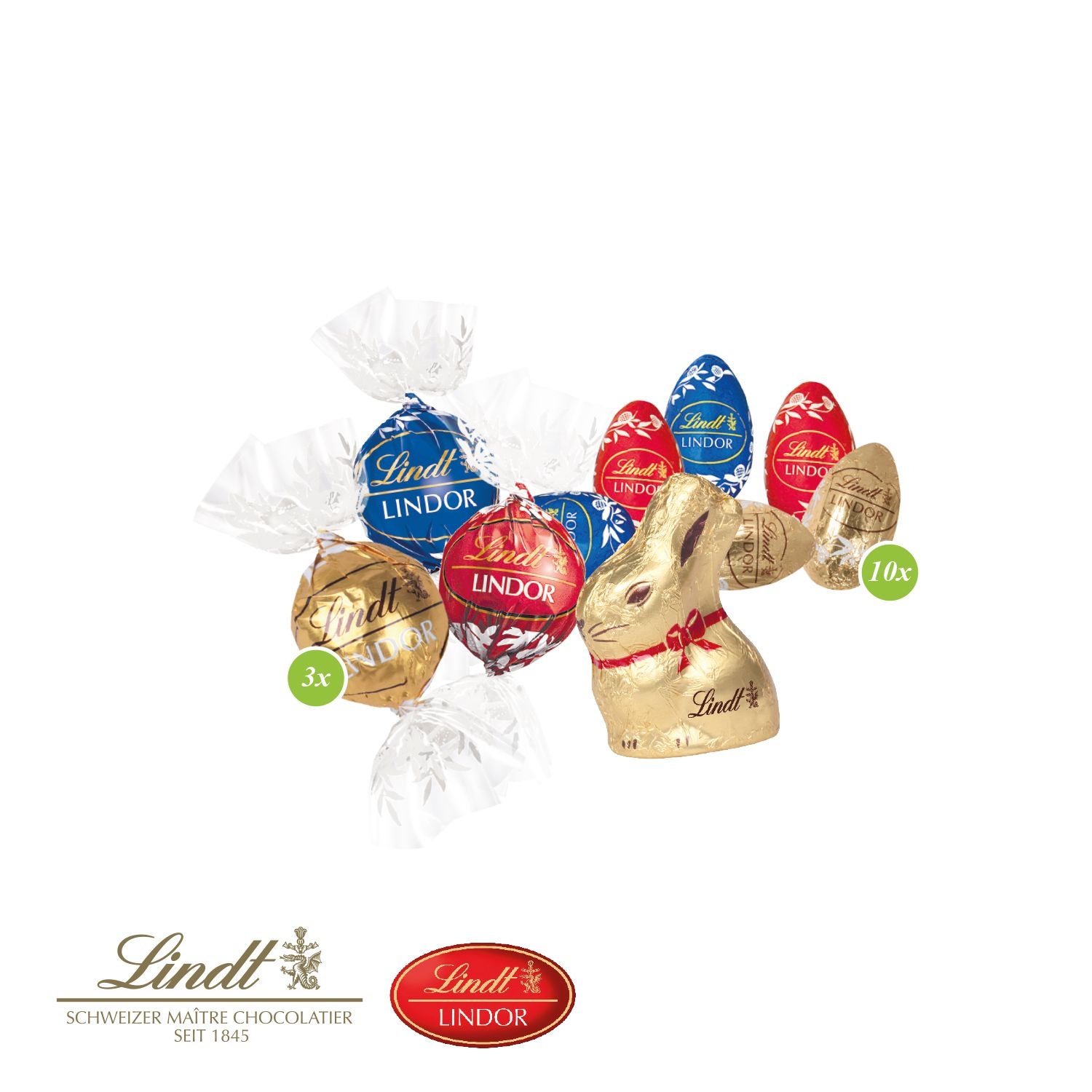 CD94694-01Ostermischung _Ostergruesse_ von Lindt_ Lindt Schokomischung