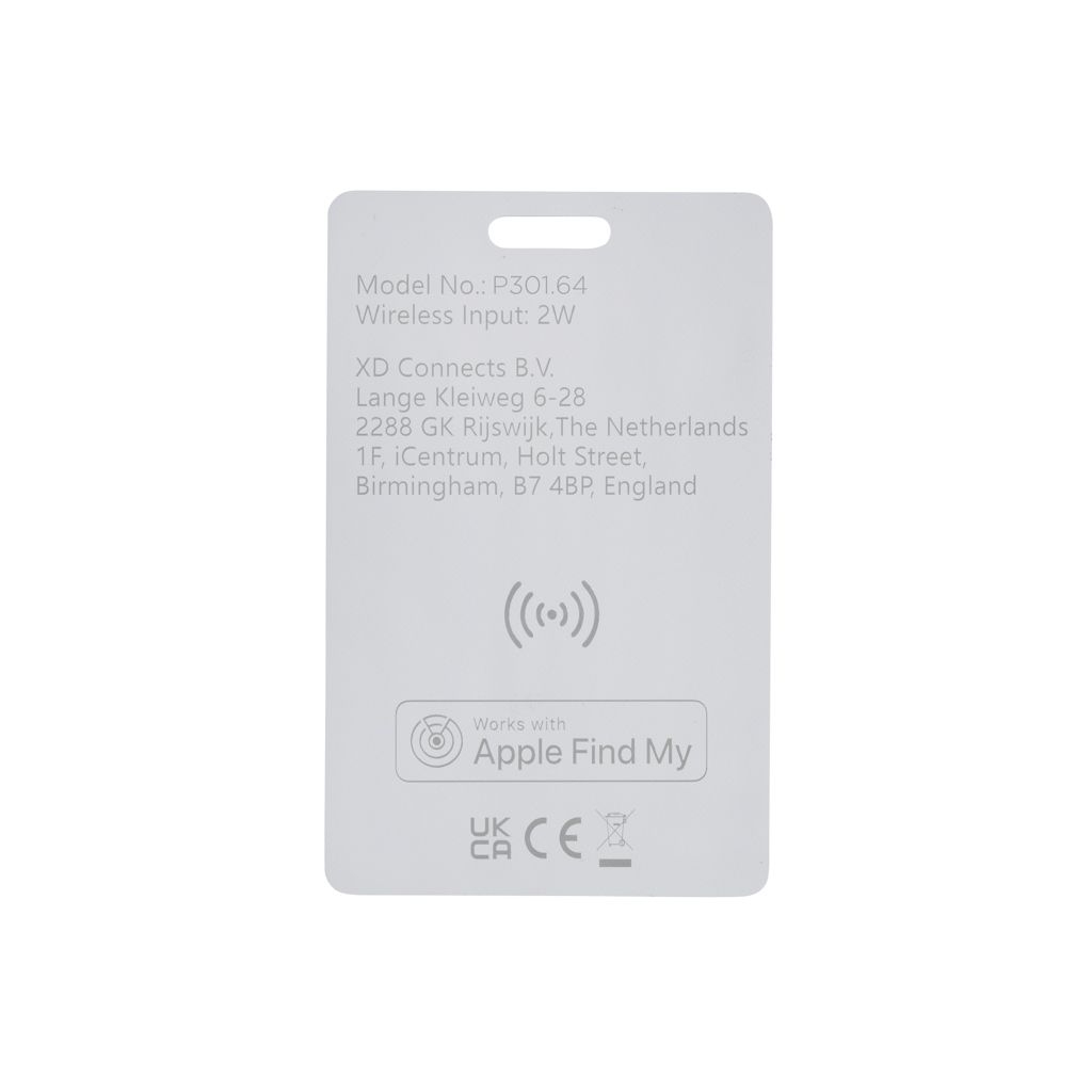 XDP301.64-03Findit Dual aufladebare RCS Ultra-Thin-Finder-Card_ weiss