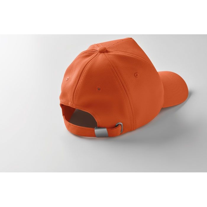 MO6831-10Senga Rpet cap 5 panels 210g_m²_ orange
