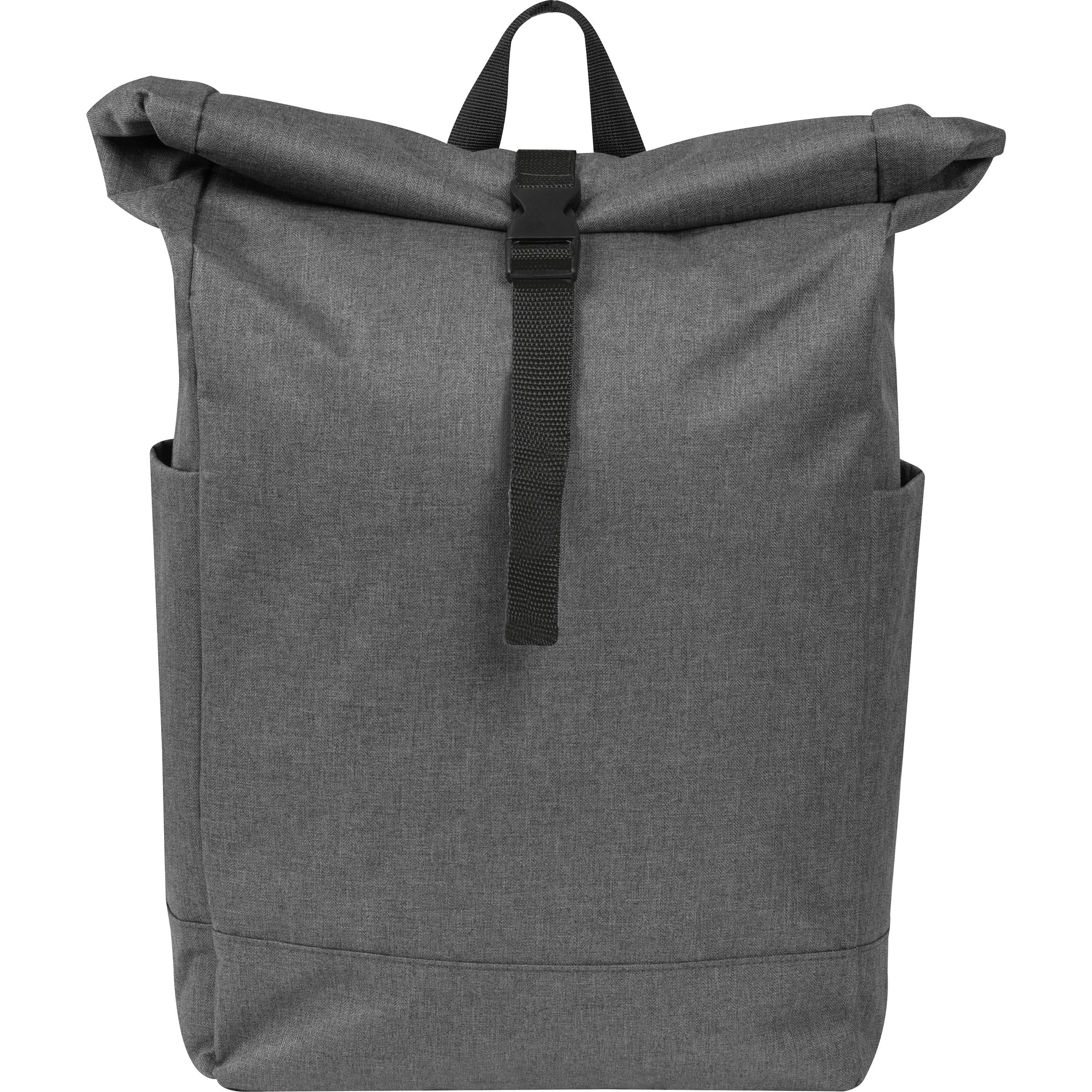 Rucksack mit farbigen Applikationen, schwarz