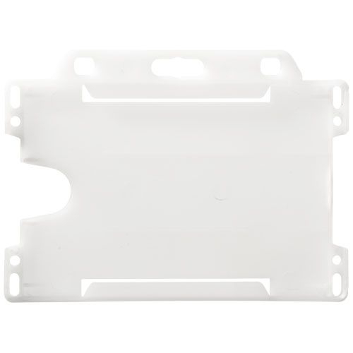 PF210193-1Vega Kartenhalter aus recyceltem Kunststoff_ klar mattiert