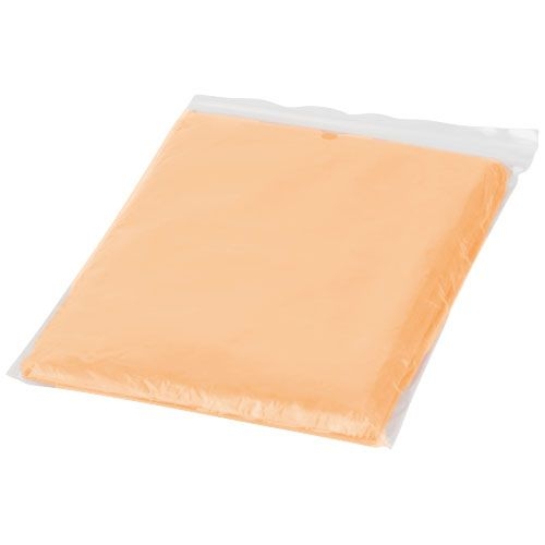 Ziva Einweg Regenponcho mit Hülle, orange