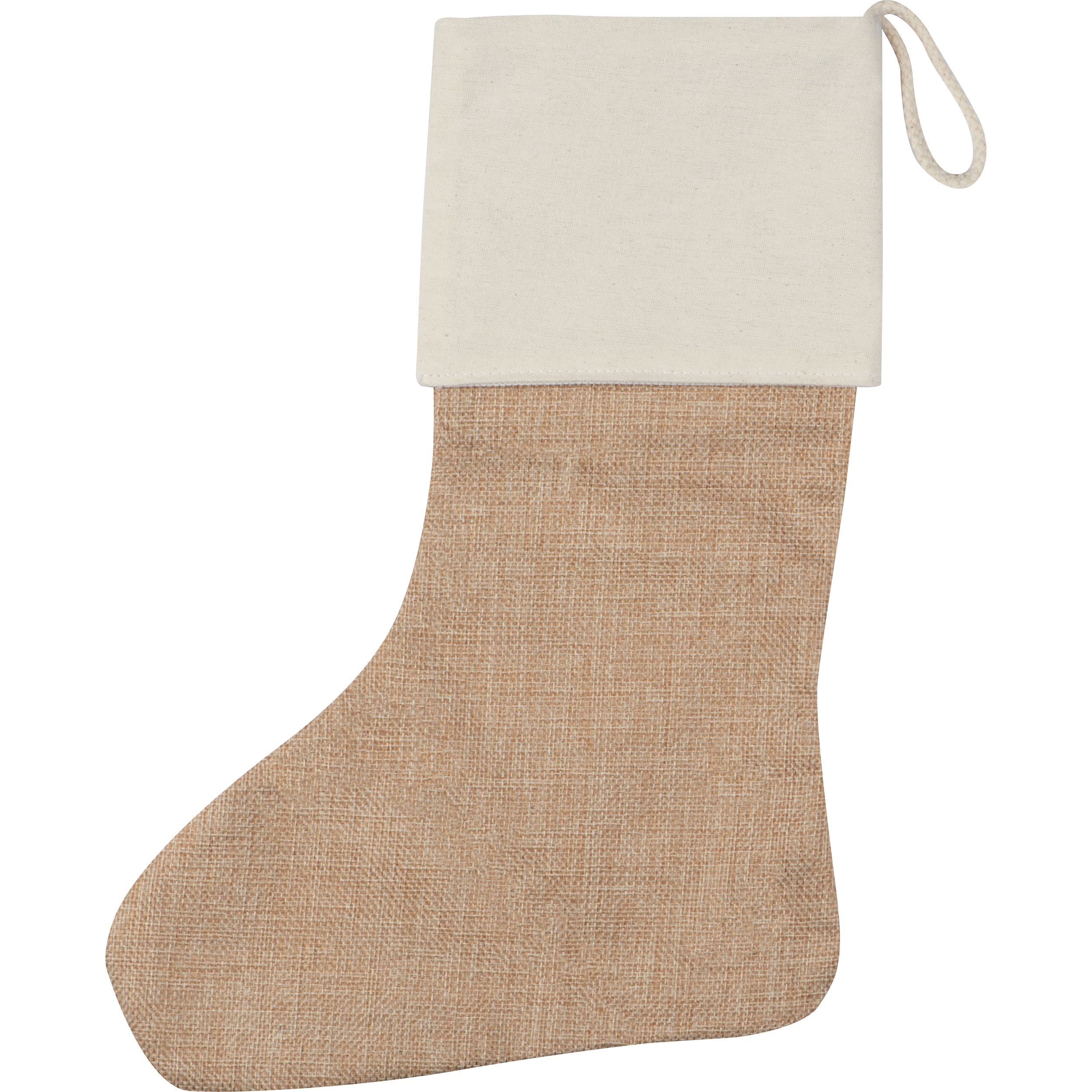 MA93241-13Weihnachtssocke aus Jute WALTER_ beige