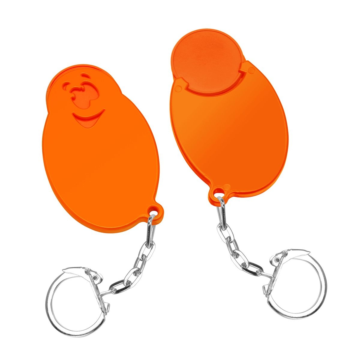 HE7855K-5-5Chiphalter mit 1€-Chip _Gesicht_ orange_ orange