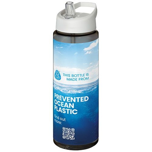 PF210486-2H2O Active® Eco Vibe 850 ml Sportflasche mit Ausgussdeckel_ kohle_weiss