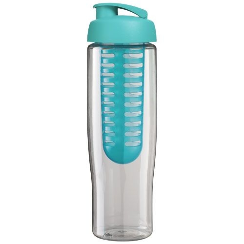 PF210041-5H2O Active® Tempo 700 ml Sportflasche mit Klappdeckel und Infusor_ transparent_aquablau