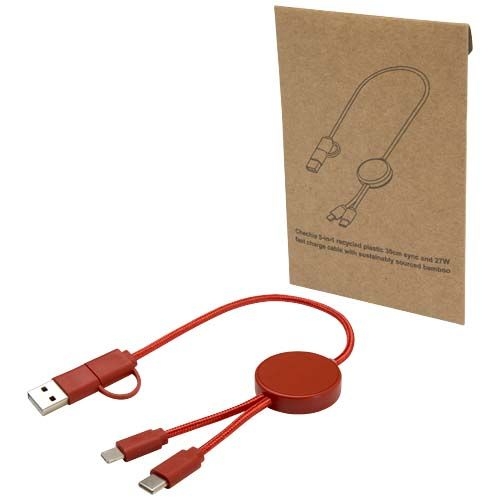 PF124427-3Citala 30 cm 5-in-1 Kabel aus recyceltem Kunststoff fuer Datenuebertragung und 27W Schnellladung_ zieg