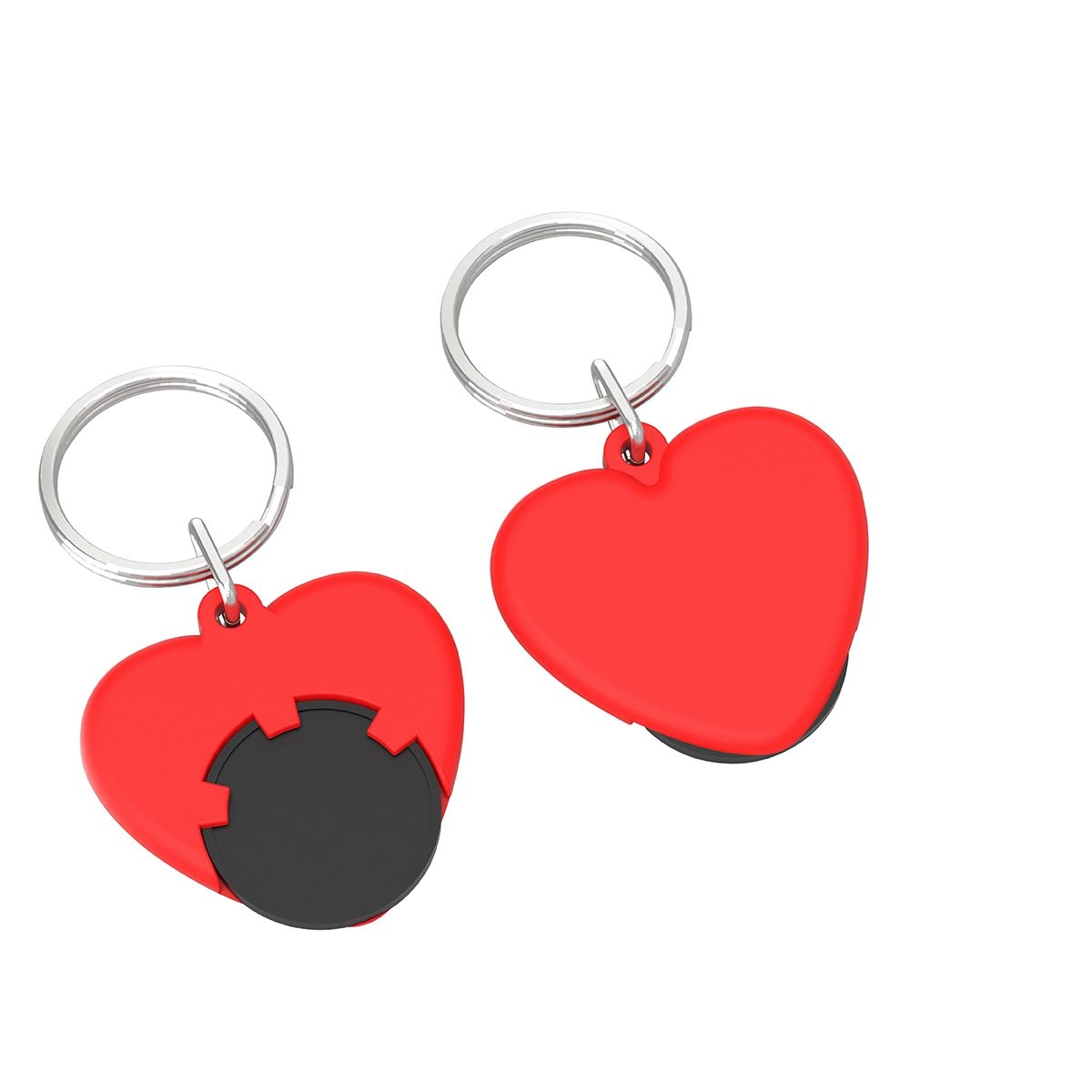HE8652R-6-1Chiphalter mit 1€-Chip _Herz_ schwarz_ rot HE8652R-6-1Chiphalter mit 1€-Chip _Herz_ schwarz_ rot