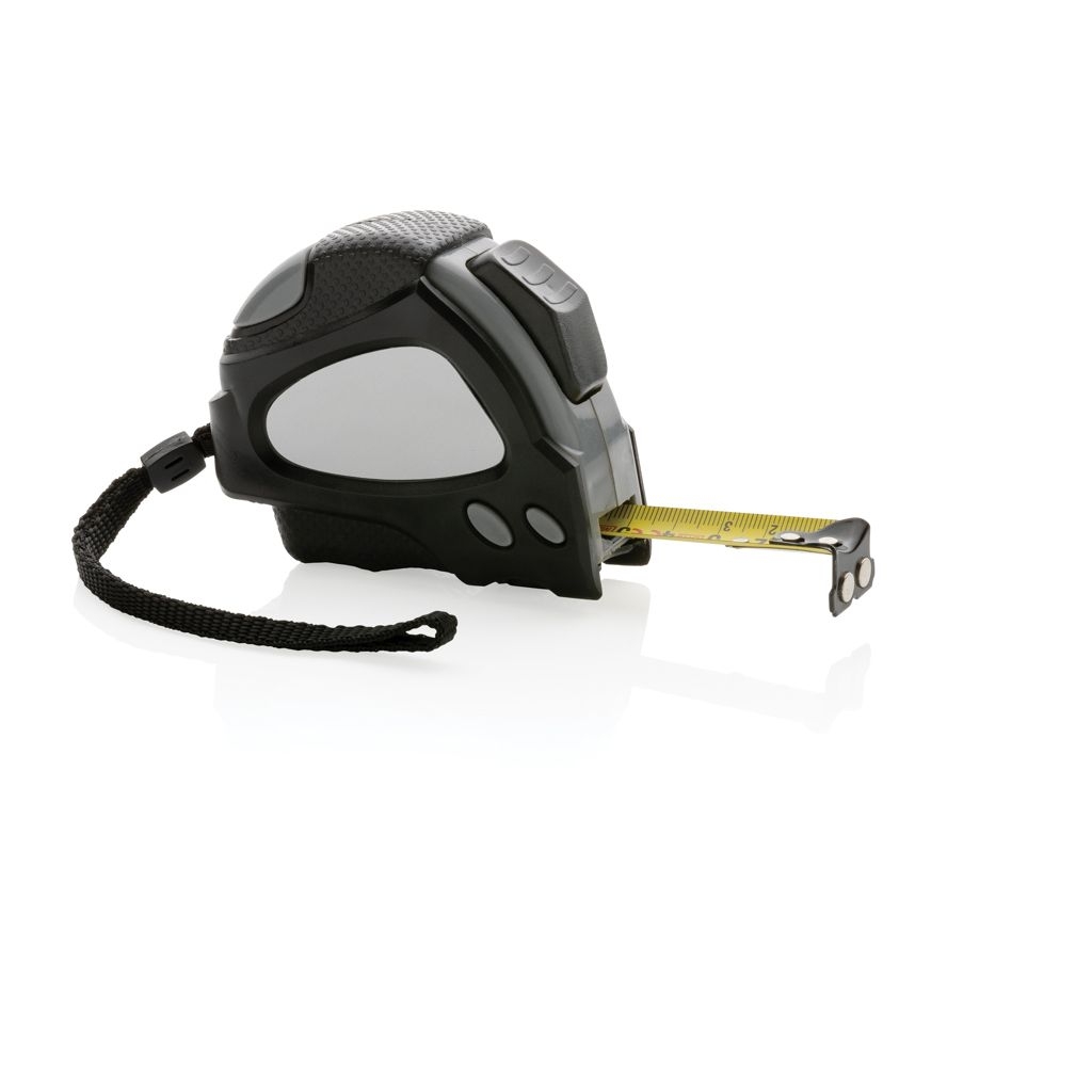 XDP112.17-1Auto-Stop-Massband aus recyceltem Kunststoff_ 5m_19mm_ schwarz